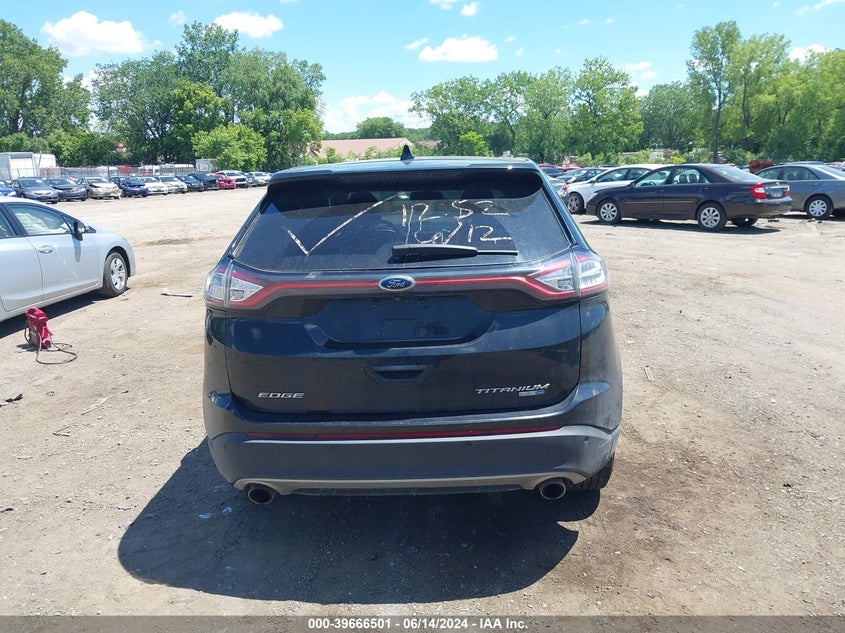2015 Ford Edge Titanium VIN: 2FMTK4K93FBB48110 Lot: 39666501