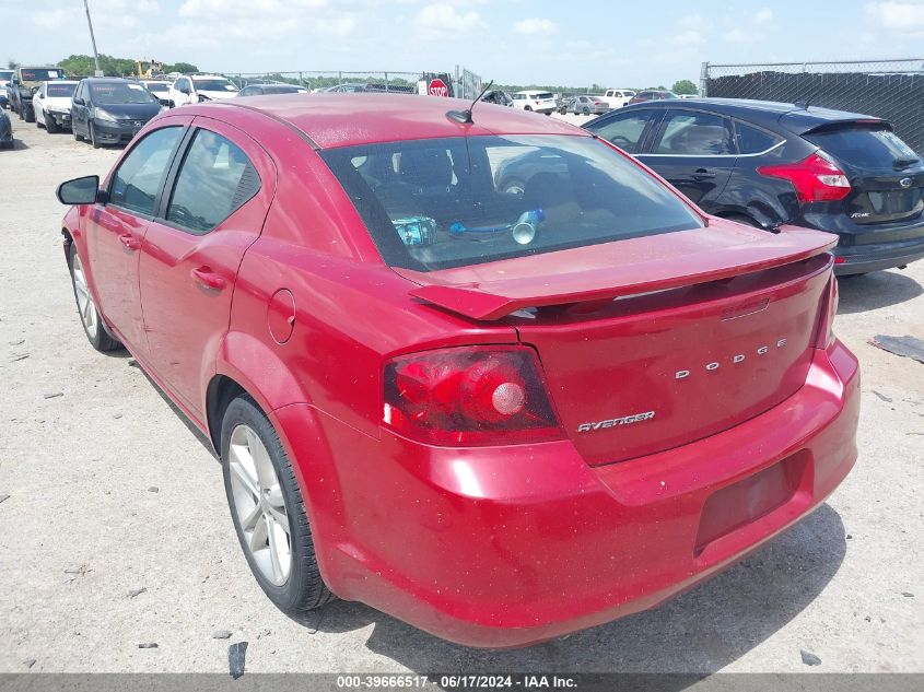 2014 Dodge Avenger Se VIN: 1C3CDZAG3EN154752 Lot: 39666517