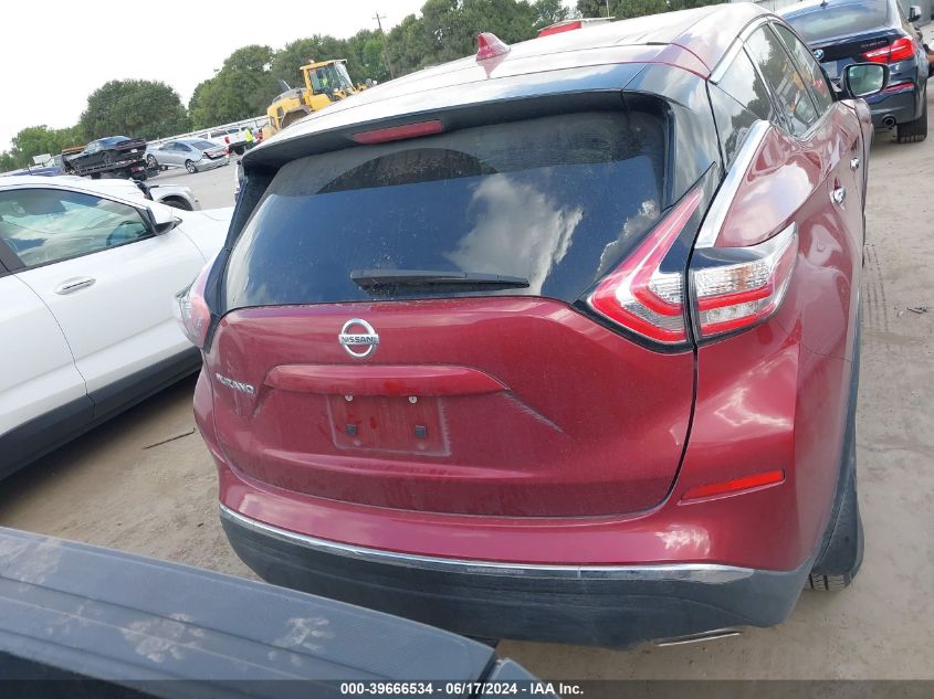 2017 Nissan Murano S VIN: 5N1AZ2MG6HN115225 Lot: 39666534