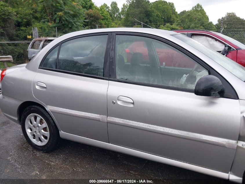 2004 Kia Rio VIN: KNADC125246352858 Lot: 39666547