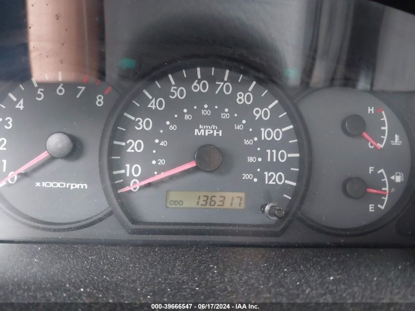 2004 Kia Rio VIN: KNADC125246352858 Lot: 39666547