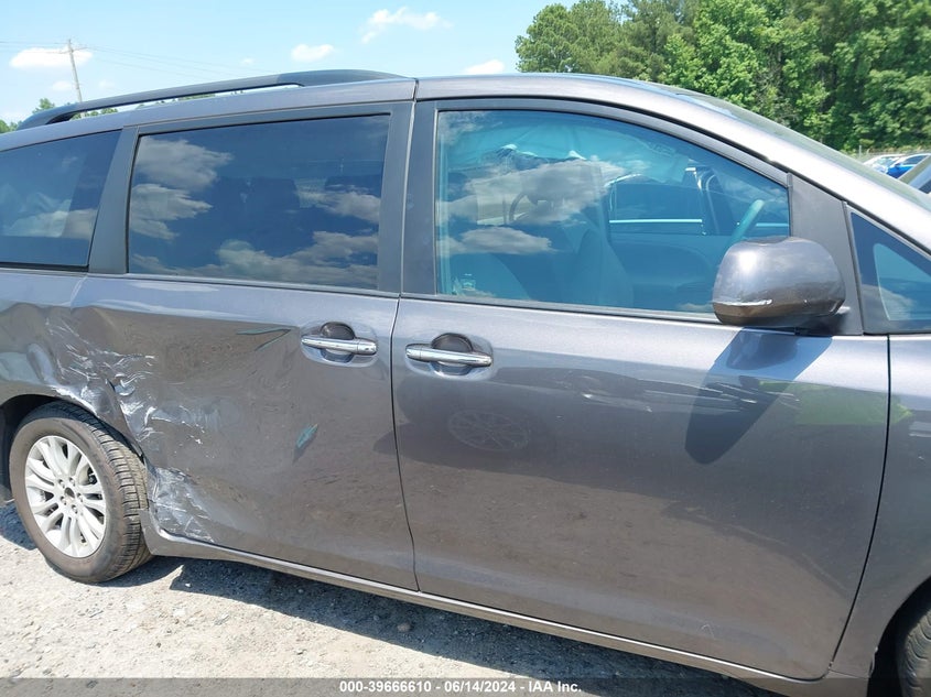 2012 Toyota Sienna Xle V6 8 Passenger VIN: 5TDYK3DC6CS235426 Lot: 39666610