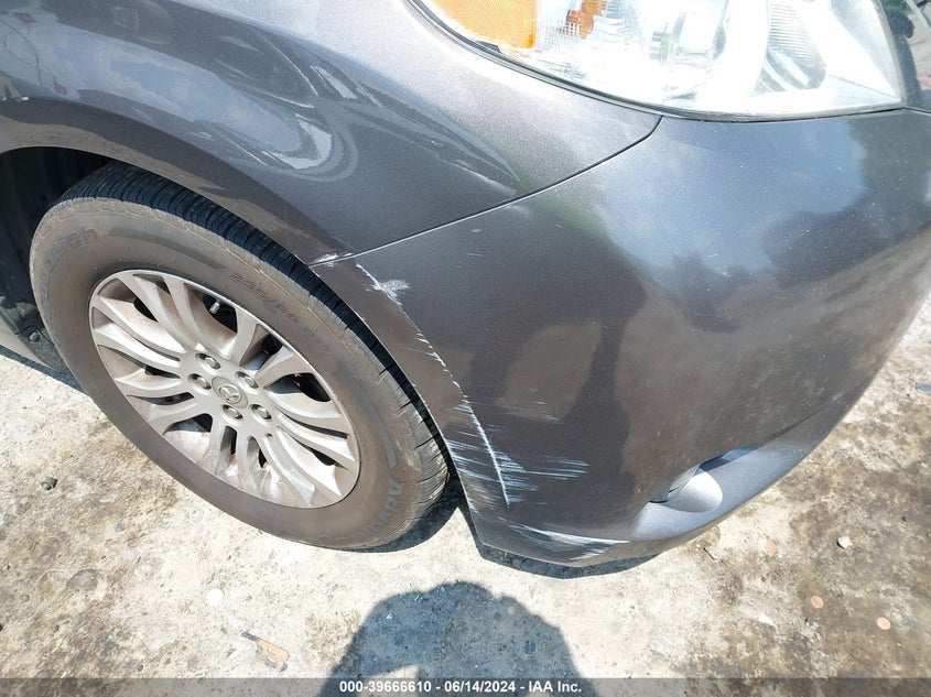 2012 Toyota Sienna Xle V6 8 Passenger VIN: 5TDYK3DC6CS235426 Lot: 39666610