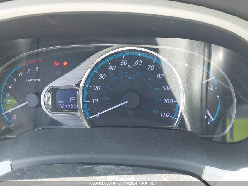 2012 Toyota Sienna Xle V6 8 Passenger VIN: 5TDYK3DC6CS235426 Lot: 39666610