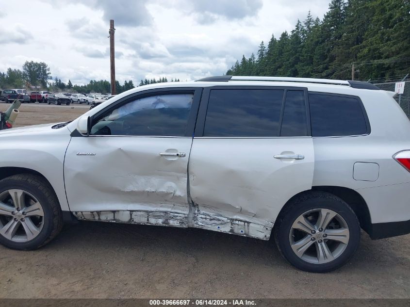 2012 Toyota Highlander Limited V6 VIN: 5TDDK3EH8CS165923 Lot: 39666697