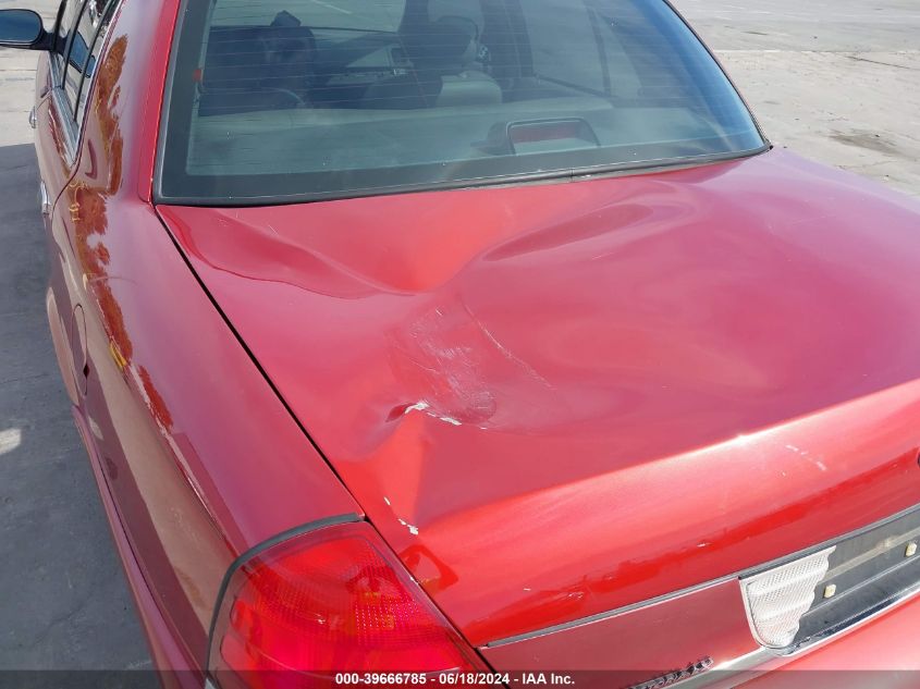 1999 Ford Crown Victoria Lx VIN: 2FAFP74W8XX131112 Lot: 39666785