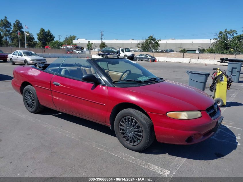 1998 Chrysler Sebring Jx VIN: 3C3EL45X1WT228406 Lot: 39666854