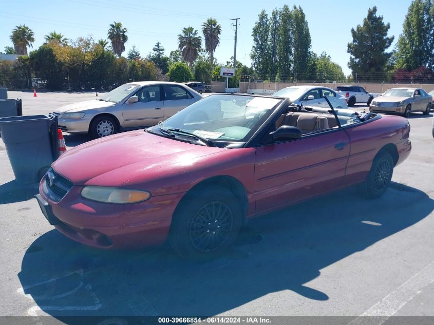 1998 Chrysler Sebring Jx VIN: 3C3EL45X1WT228406 Lot: 39666854