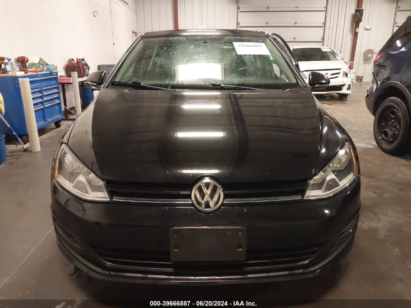 2015 Volkswagen Golf Tdi S 4-Door VIN: 3VWRA7AU3FM064437 Lot: 39666887