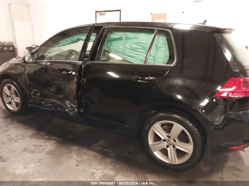 2015 Volkswagen Golf Tdi S 4-Door VIN: 3VWRA7AU3FM064437 Lot: 39666887