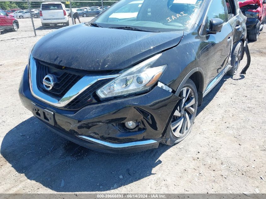 2017 Nissan Murano Platinum VIN: 5N1AZ2MH0HN203566 Lot: 39666893