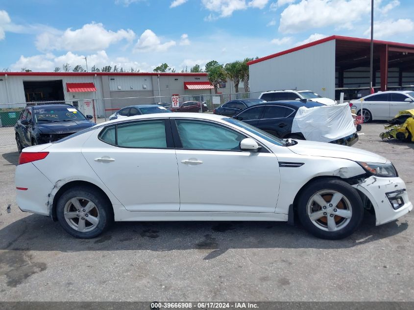 2015 Kia Optima Lx VIN: KNAGM4A75F5607963 Lot: 39666908