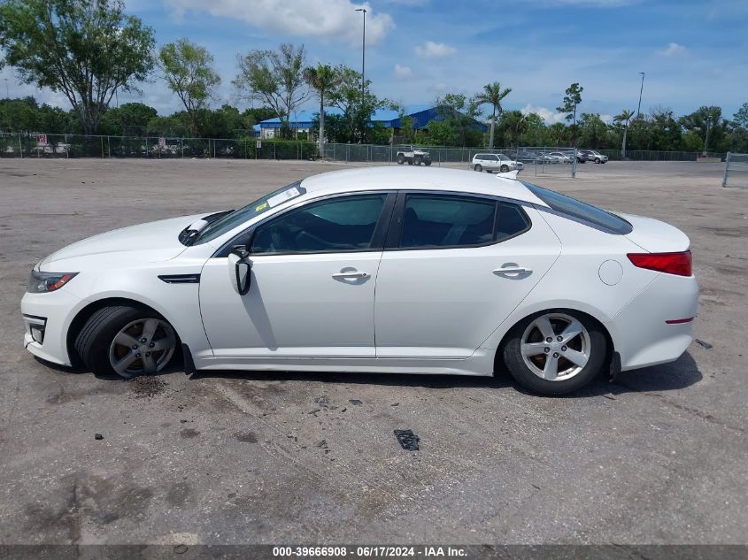 2015 Kia Optima Lx VIN: KNAGM4A75F5607963 Lot: 39666908