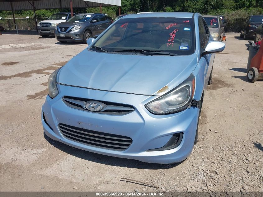 2013 Hyundai Accent Gls VIN: KMHCT4AE1DU480520 Lot: 39666920