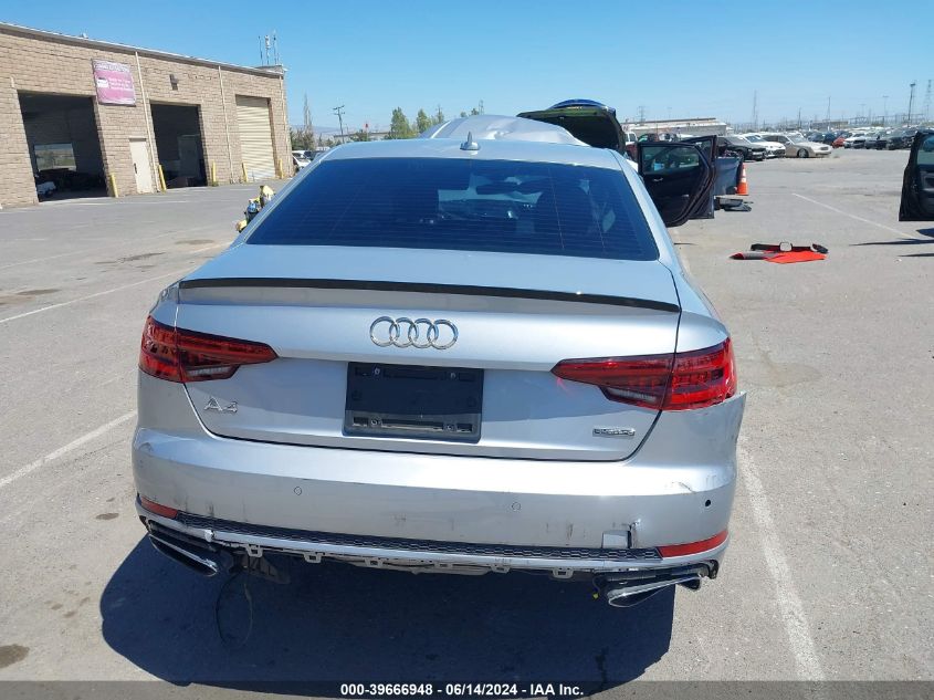2019 Audi A4 45 Premium VIN: WAUENAF47KA060729 Lot: 39666948