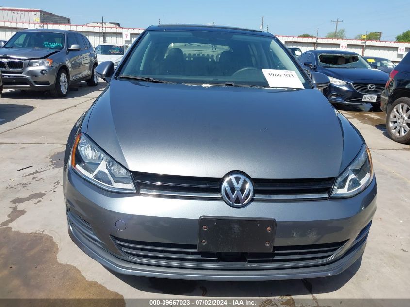 2017 Volkswagen Golf Tsi S 4-Door/Tsi Se 4-Door/Tsi Sel 4-Door/Tsi Wolfsburg Edition 4-Door VIN: 3VW217AU2HM032826 Lot: 39667023