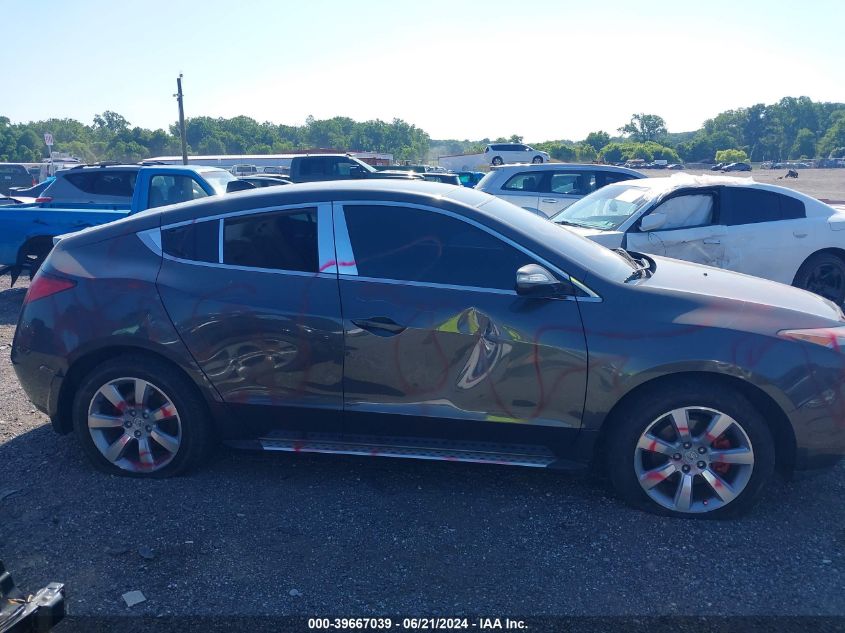 2011 Acura Zdx Technology VIN: 2HNYB1H41BH500218 Lot: 39667039