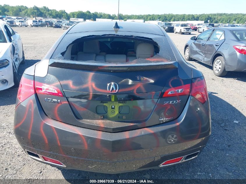 2011 Acura Zdx Technology VIN: 2HNYB1H41BH500218 Lot: 39667039