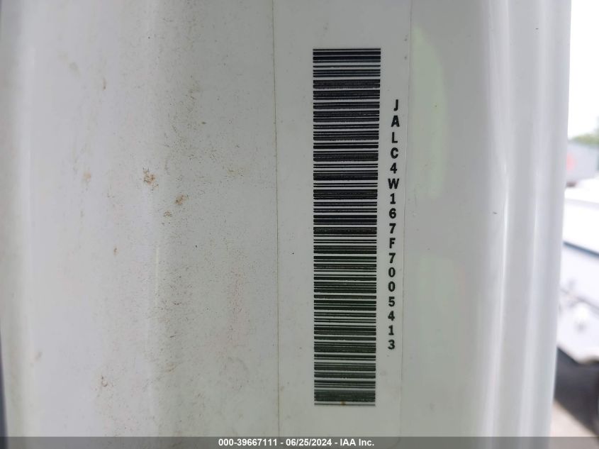 2015 Isuzu Npr Dsl Reg At VIN: JALC4W167F7005413 Lot: 39667111