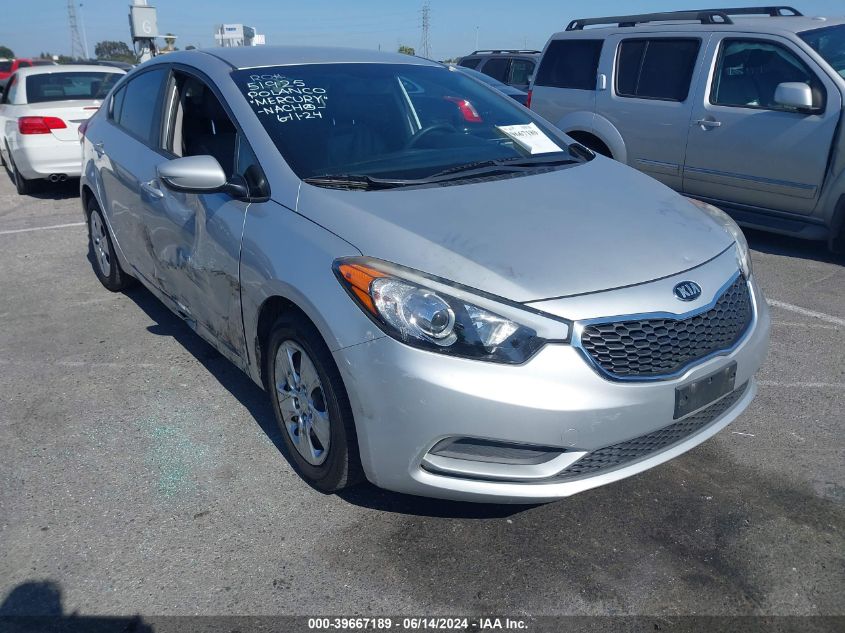 2016 Kia Forte Lx VIN: KNAFK4A62G5610989 Lot: 39667189