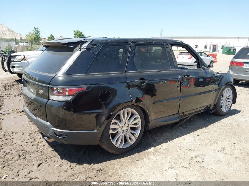 2016 Land Rover Range Rover Sport 3.0L V6 Supercharged Hse VIN: SALWR2PF4GA120693 Lot: 39667193