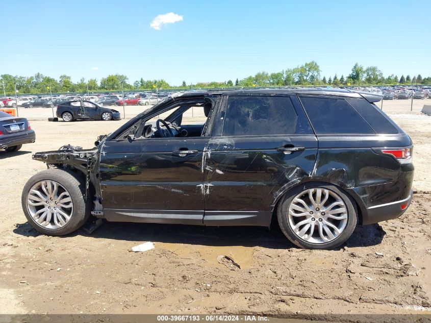 2016 Land Rover Range Rover Sport 3.0L V6 Supercharged Hse VIN: SALWR2PF4GA120693 Lot: 39667193
