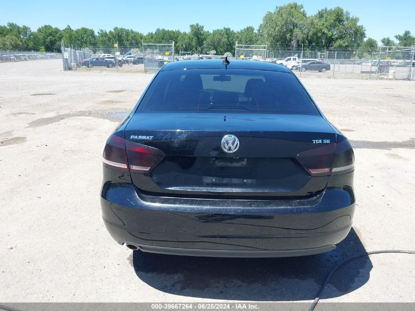 2015 Volkswagen Passat 2.0L Tdi Se VIN: 1VWBV7A30FC088211 Lot: 39667264