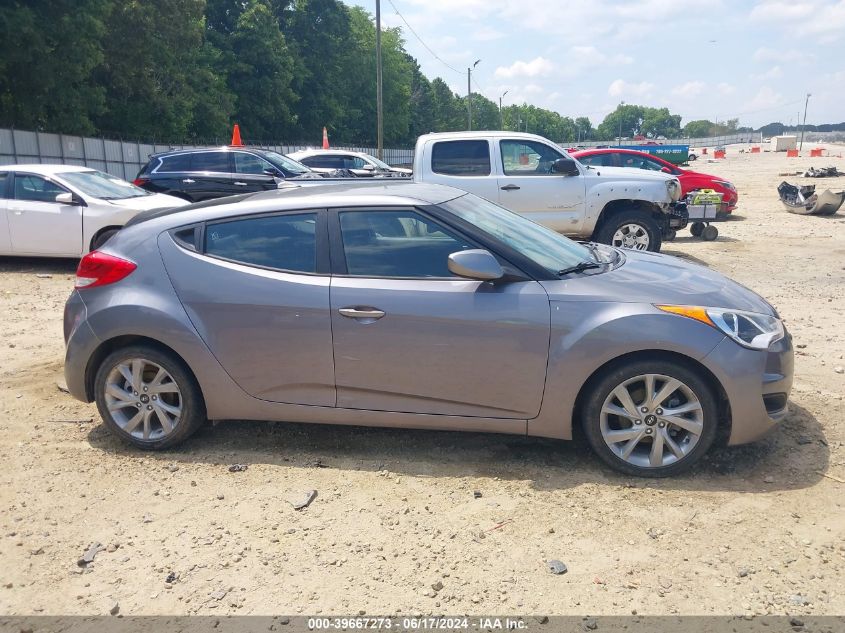 2016 Hyundai Veloster VIN: KMHTC6AD9GU262574 Lot: 39667273