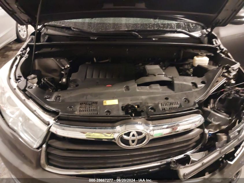 2016 Toyota Highlander Xle V6 VIN: 5TDJKRFH3GS273330 Lot: 39667277