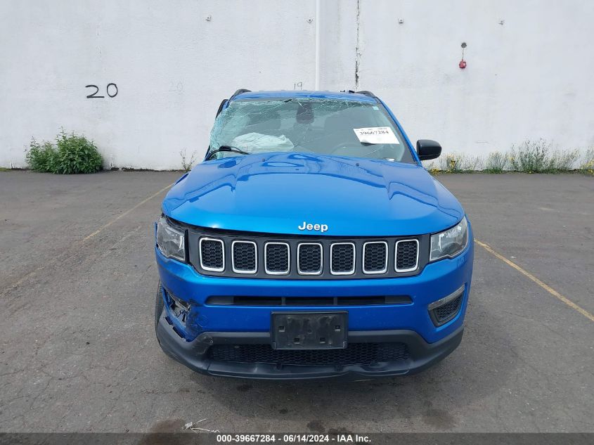 2017 Jeep New Compass Sport 4X4 VIN: 3C4NJDAB2HT647203 Lot: 39667284