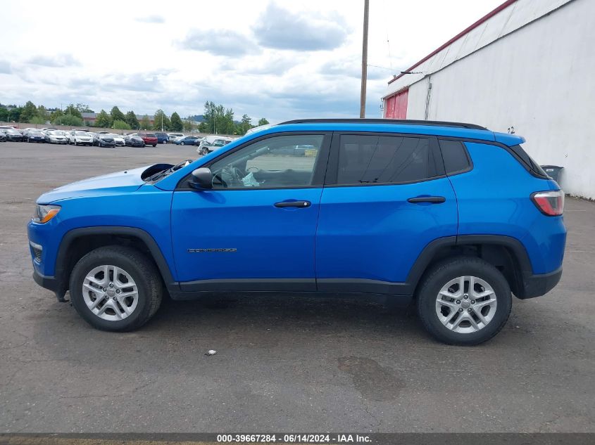 2017 Jeep New Compass Sport 4X4 VIN: 3C4NJDAB2HT647203 Lot: 39667284
