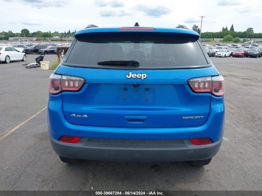 2017 Jeep New Compass Sport 4X4 VIN: 3C4NJDAB2HT647203 Lot: 39667284