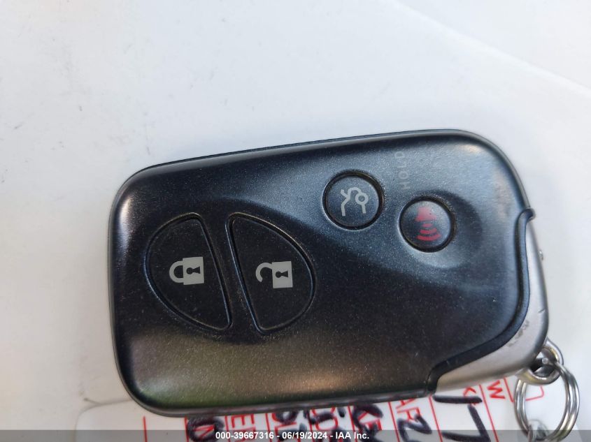 2009 Lexus Is 250 VIN: JTHBK262995105478 Lot: 39667316