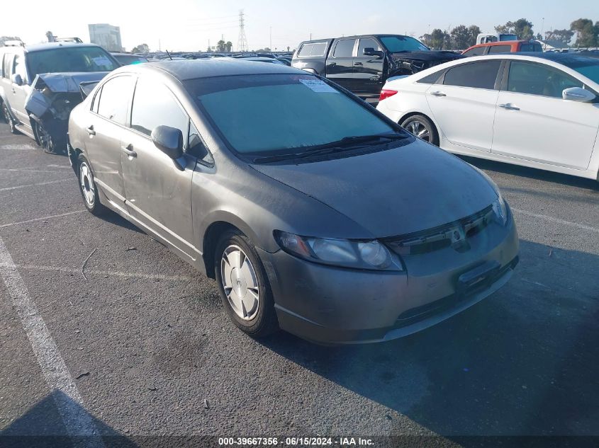 2008 Honda Civic Hybrid VIN: JHMFA36298S021395 Lot: 39667356