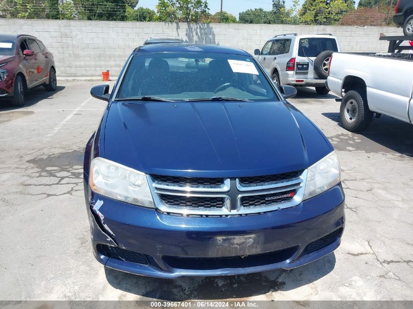 2014 Dodge Avenger Se VIN: 1C3CDZAB4EN119089 Lot: 39667401
