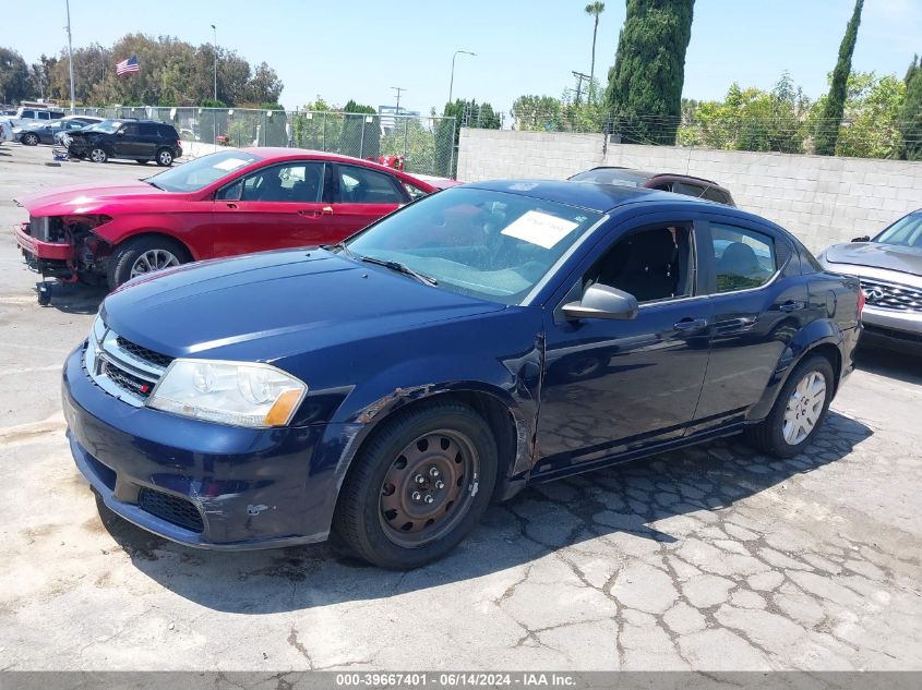 2014 Dodge Avenger Se VIN: 1C3CDZAB4EN119089 Lot: 39667401