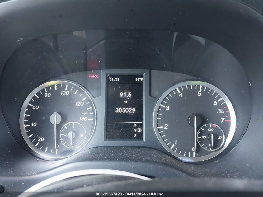 2016 Mercedes-Benz Metris VIN: WD4PG2EE1G3161403 Lot: 39667428