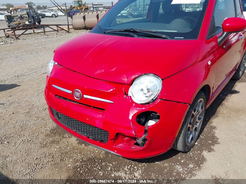 2012 Fiat 500 Sport VIN: 3C3CFFBRXCT211468 Lot: 39667474