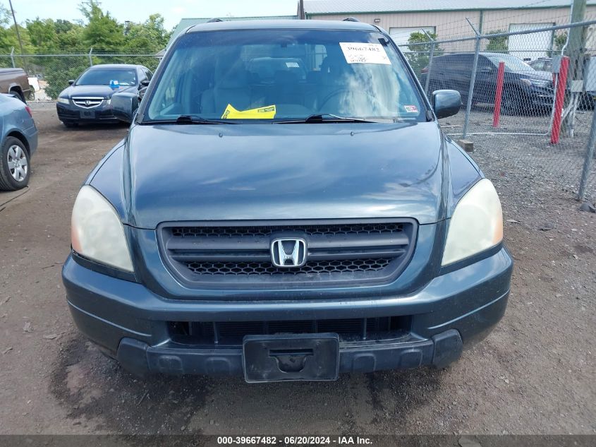 2004 Honda Pilot Ex-L VIN: 2HKYF18694H518262 Lot: 39667482