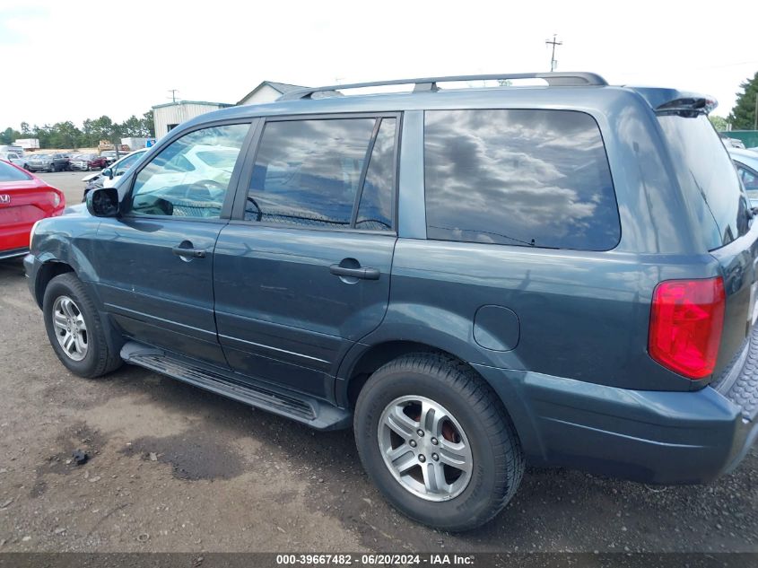 2004 Honda Pilot Ex-L VIN: 2HKYF18694H518262 Lot: 39667482