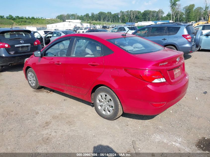 2016 Hyundai Accent Se VIN: KMHCT4AE0GU968779 Lot: 39667486