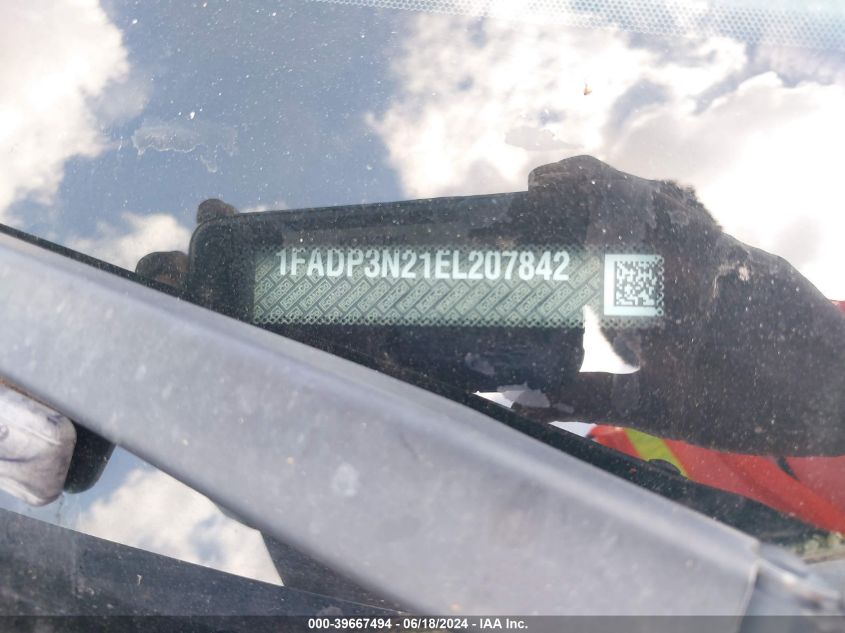 2014 Ford Focus Titanium VIN: 1FADP3N21EL207842 Lot: 39667494