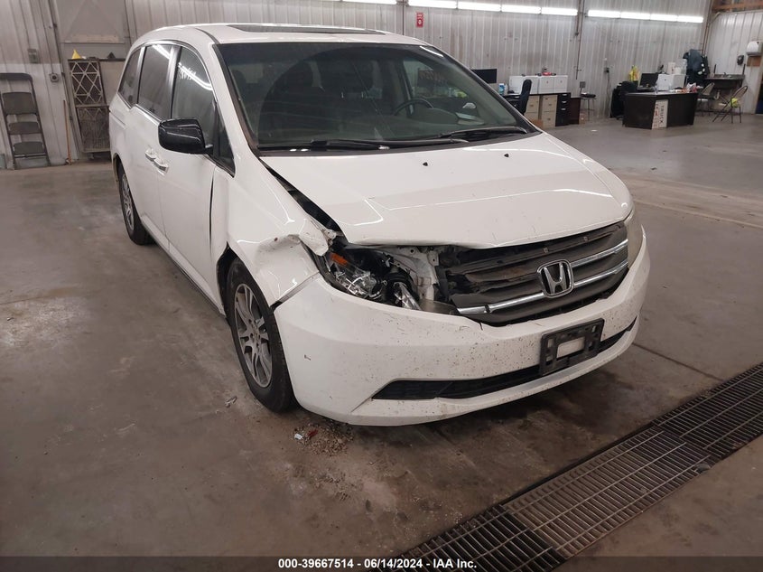 2013 Honda Odyssey Ex-L VIN: 5FNRL5H64DB006346 Lot: 39667514