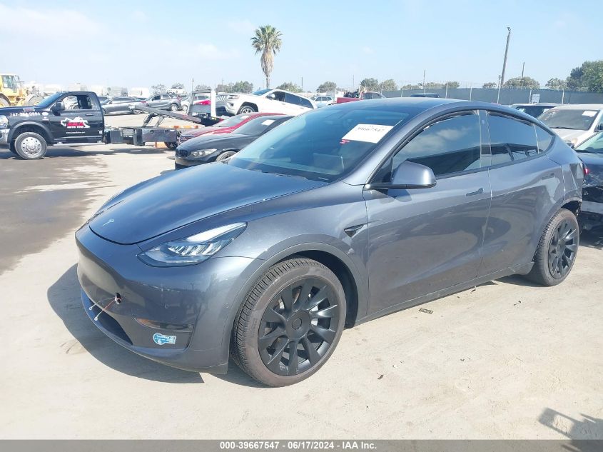 5YJYGDEE2MF079592 2021 TESLA MODEL Y - Image 2