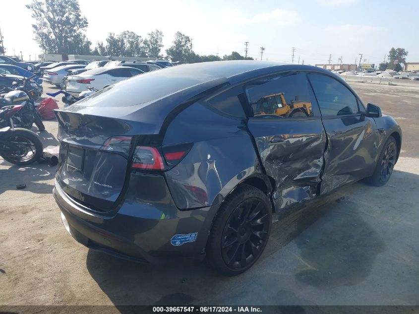 2021 Tesla Model Y Long Range Dual Motor All-Wheel Drive VIN: 5YJYGDEE2MF079592 Lot: 39667547