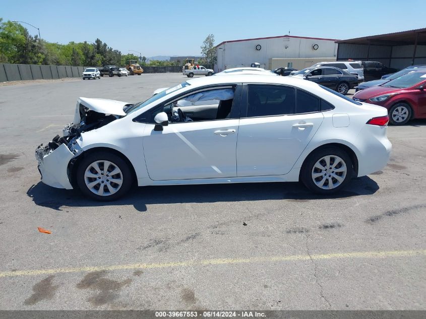 2021 Toyota Corolla Le VIN: JTDEPMAE8MJ128960 Lot: 39667553