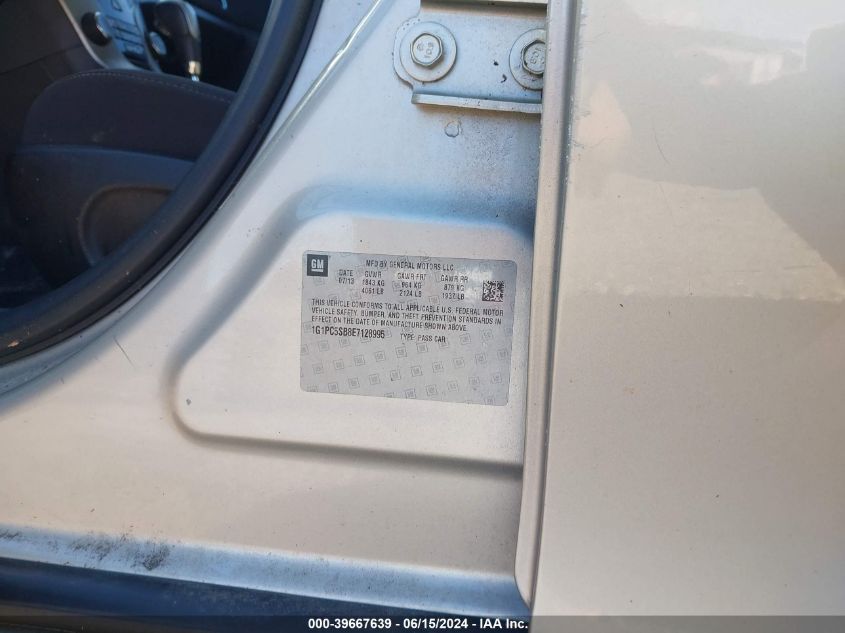 2014 Chevrolet Cruze 1Lt Auto VIN: 1G1PC5SB8E7128995 Lot: 39667639