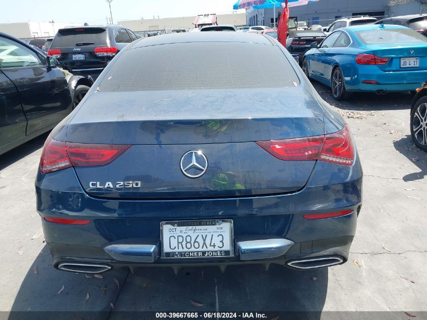 2020 Mercedes-Benz Cla 250 VIN: WDD5J4GB3LN035422 Lot: 39667665