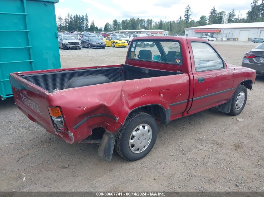 1992 Toyota Pickup 1/2 Ton Short Wheelbase VIN: JT4RN81A7N0092813 Lot: 39667741