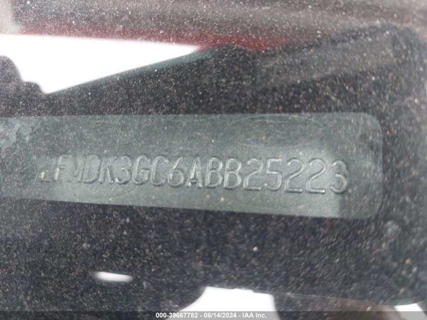 2010 Ford Edge Se VIN: 2FMDK3GC6ABB25223 Lot: 39667782